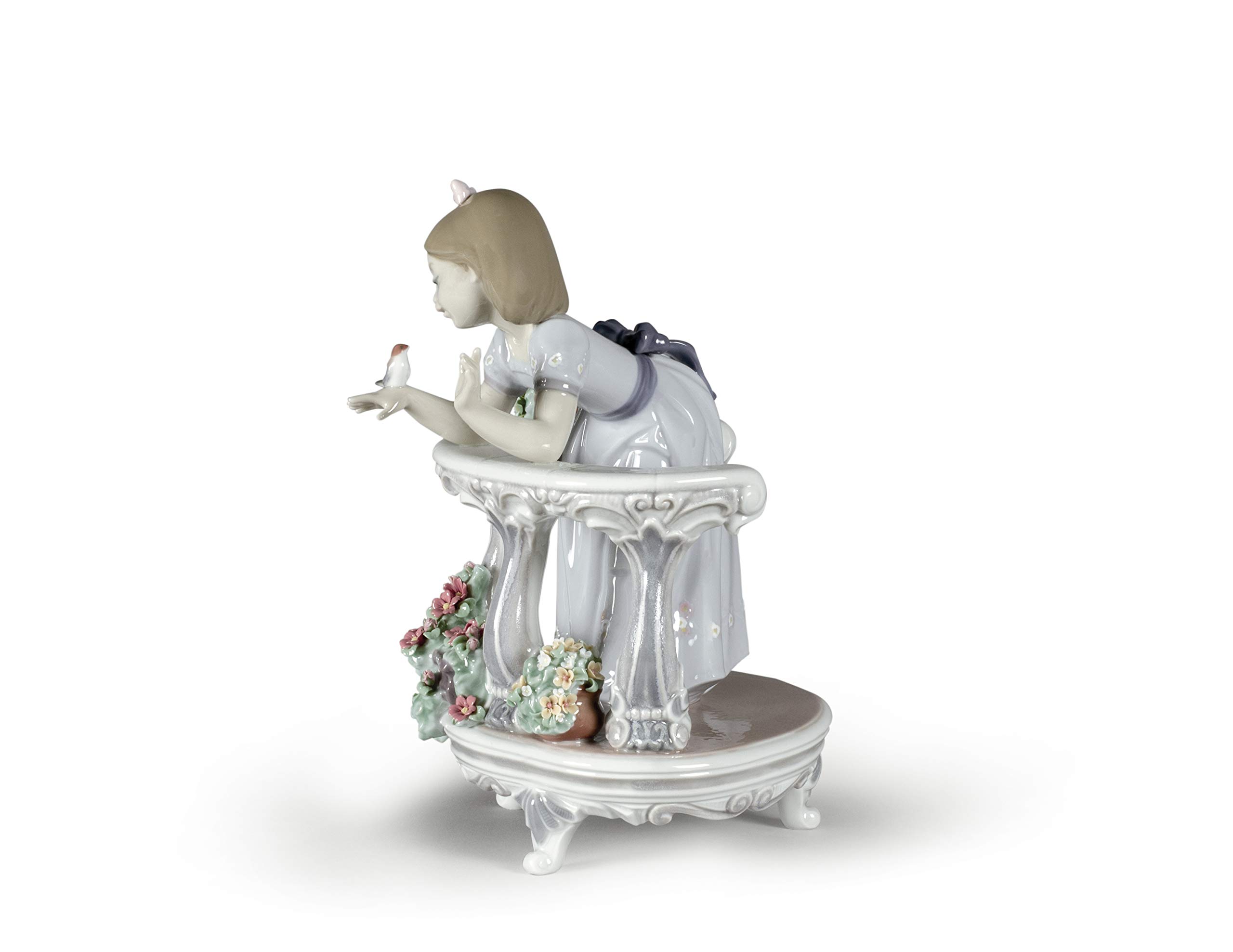 Amazon.com: LLADRÓ Morning Song Girl Figurine. Porcelain Girl with